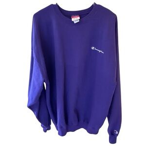 Champion Reverse Weave Purple Crewneck Sweatshirt XL